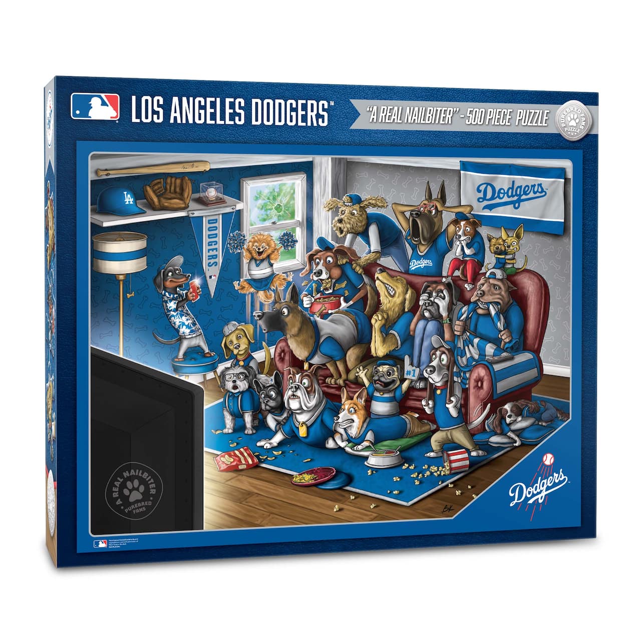 MLB Purebred Fans A Real Nailbiter 500 Piece Puzzle